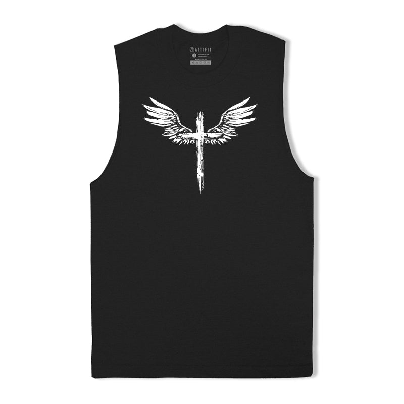 Wing Cross Graphic Tank Top