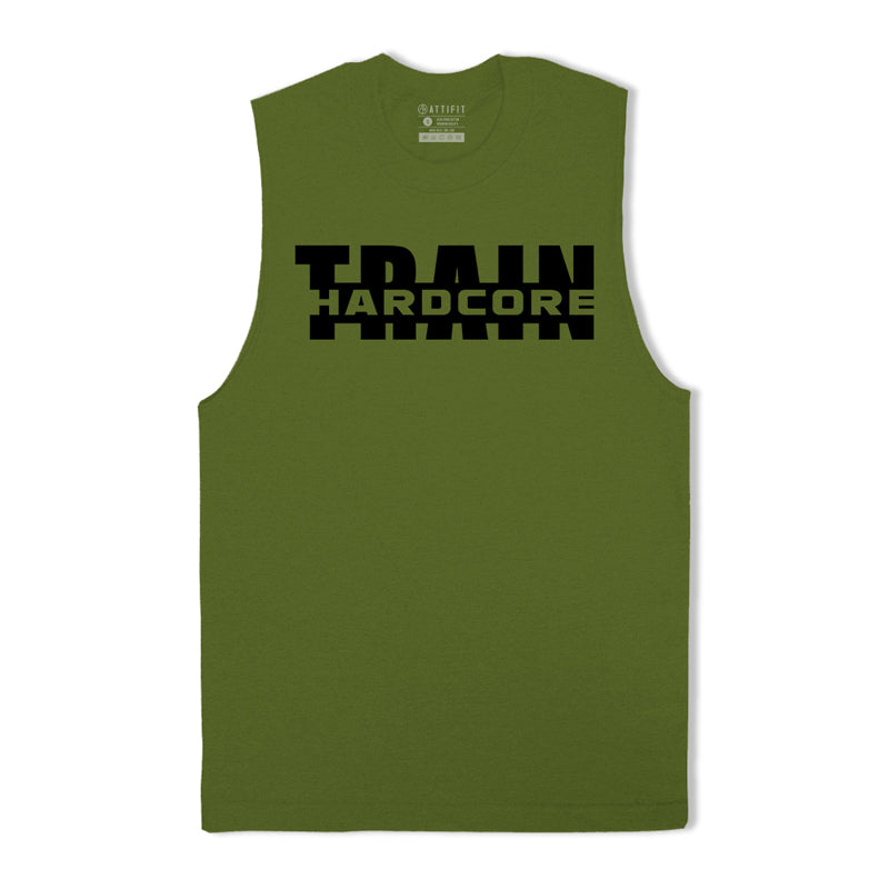 Train Hardcore Graphic Tank Top