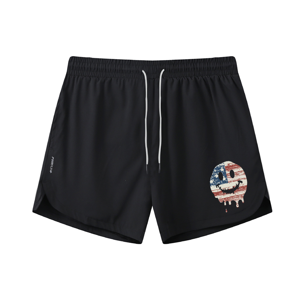 Radiant Smile Graphic Shorts