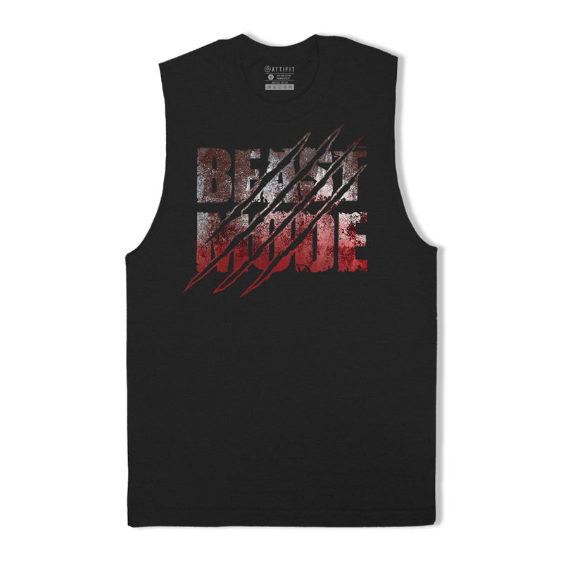 Cotton Beast Mode Graphic Tank Top