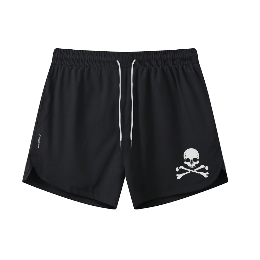 Death Skull Graphic Shorts