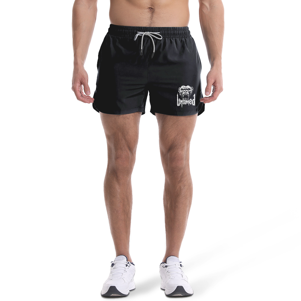 Men's Quick Dry Untamed Gorilla Graphic Shorts