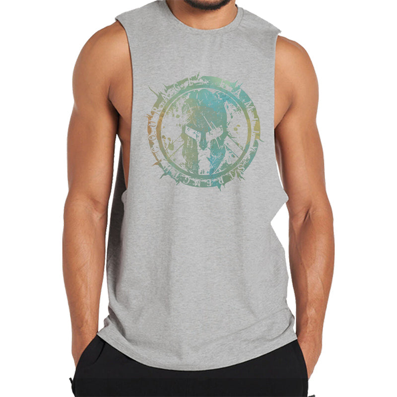 Spartan Helmet Graphic Tank Top