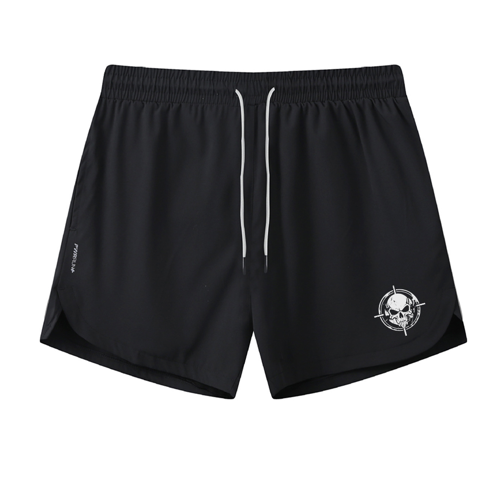 Shoot The Skull Graphic Shorts