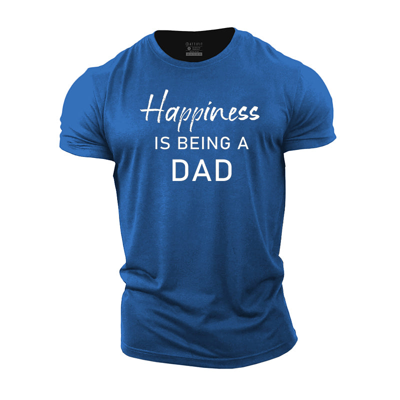 Happiness Print Cotton T-shirts