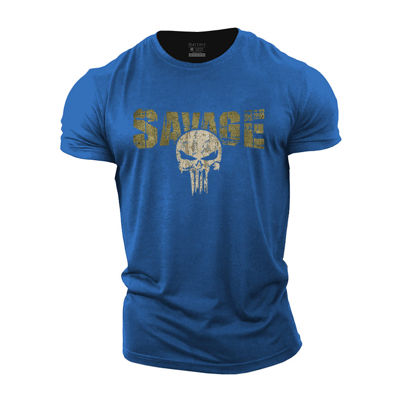 Savage Graphic Men's Fitness T-shirts