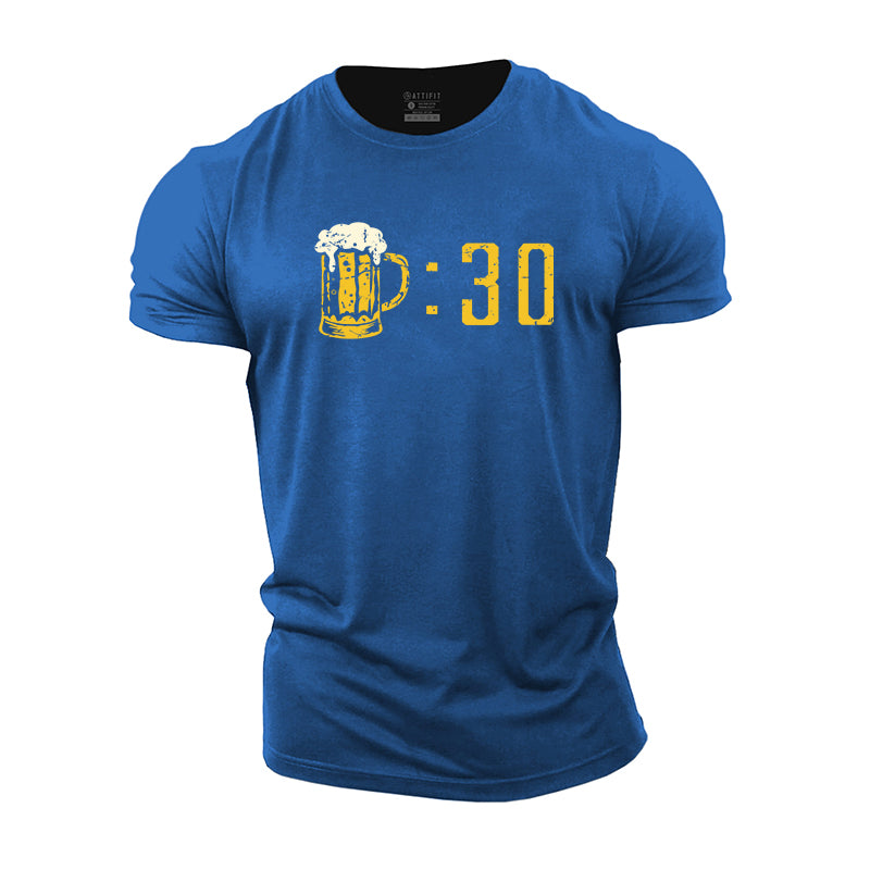 Beer Thirty Print Cotton T-shirts