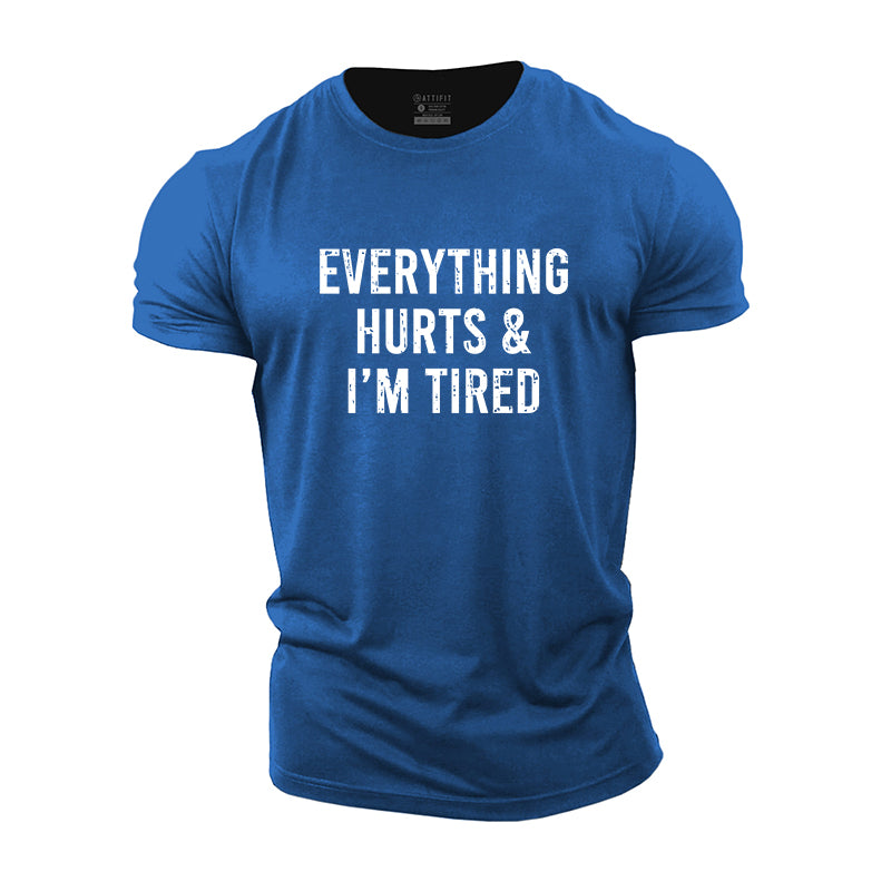 I'm Tired Graphic Cotton T-Shirts