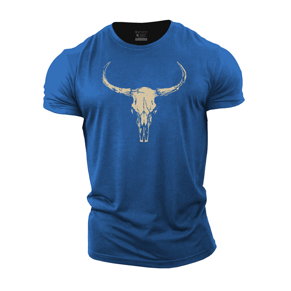 Bull Skull Cotton T-shirts