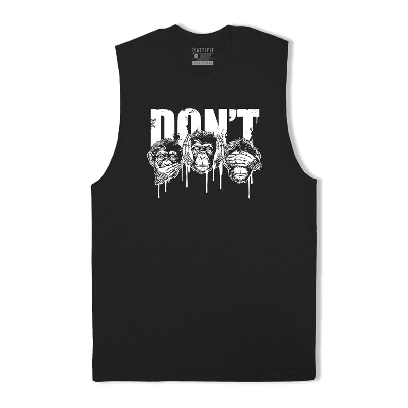 Don't Hear See Speak Graphic Tank Top