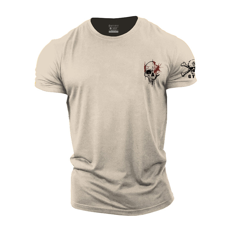 Cotton Clover Skull Men's T-Shirts