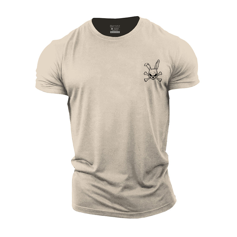 Skeleton Rabbit Cotton T-Shirts