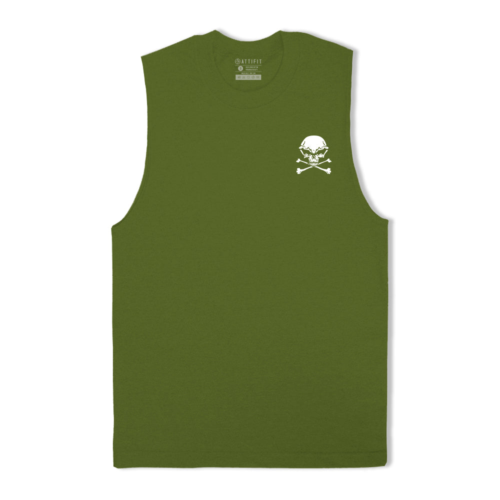 Skull Print Graphic Tank Top