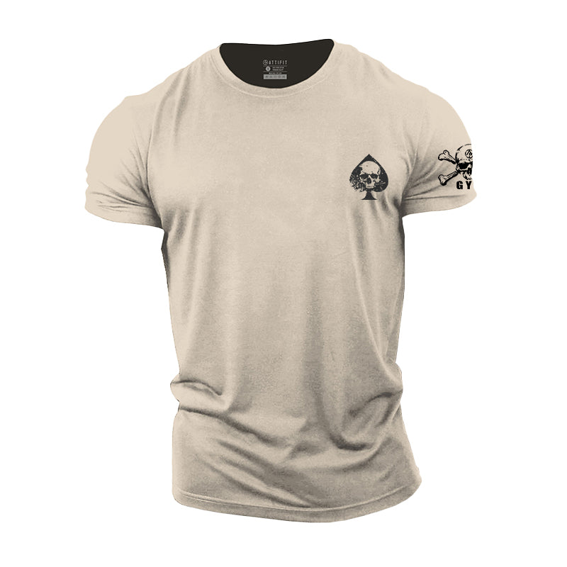 Mini Spades Skull Cotton T-Shirts