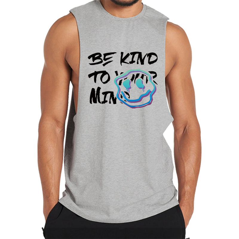 Cotton Be Kind To Your Mind Graphic Tank Top