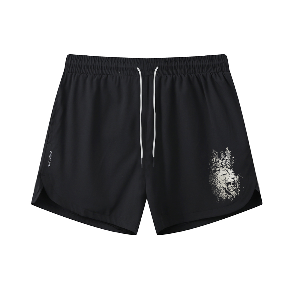 King Of Lions Graphic Shorts