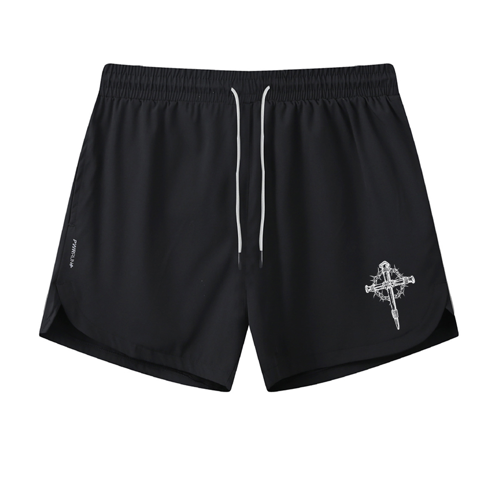 Thorn Cross Graphic Shorts