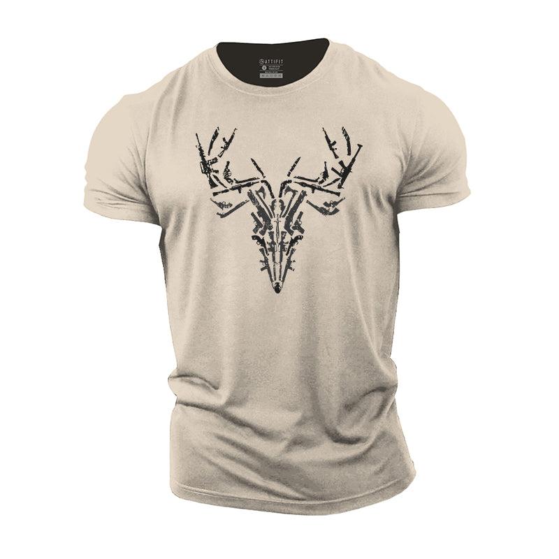 Deer Graphic Men's Fitness T-shirts