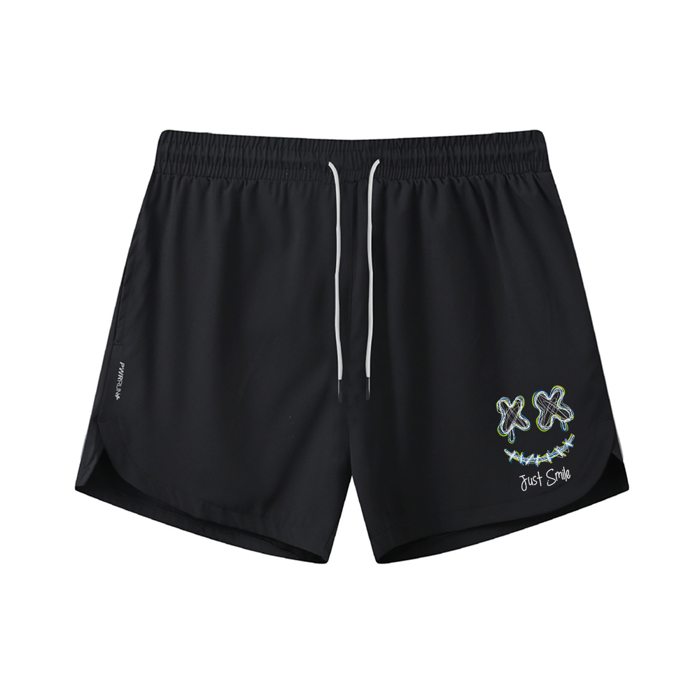 Just Smile Graphic Shorts