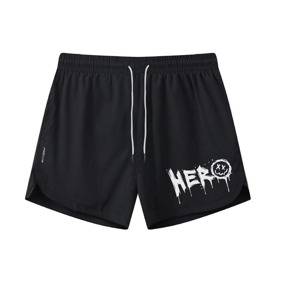 Smiley Hero Graphic Shorts