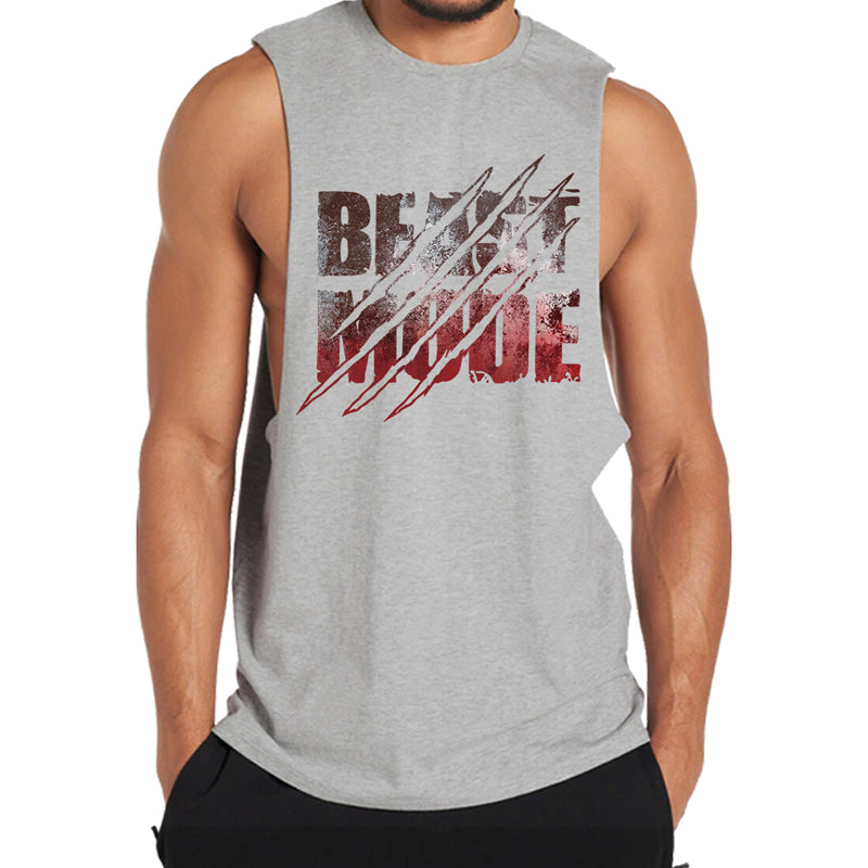 Cotton Beast Mode Graphic Tank Top