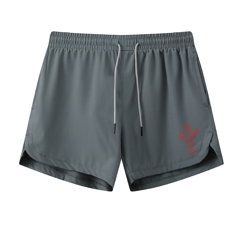 Red Cross Graphic Shorts