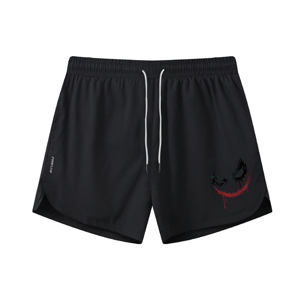 Clown Smiley Face Graphic Shorts