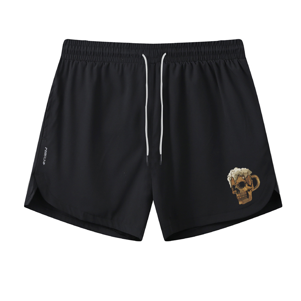 Skeleton Beer Graphic Shorts