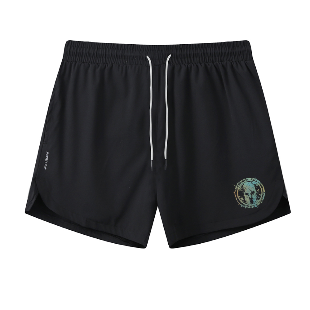 Spartan Helmet Graphic Shorts