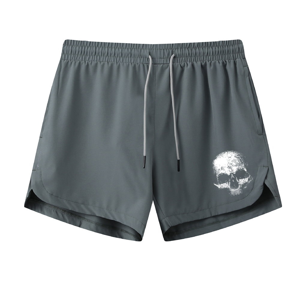 Spooky Skull Graphic Shorts