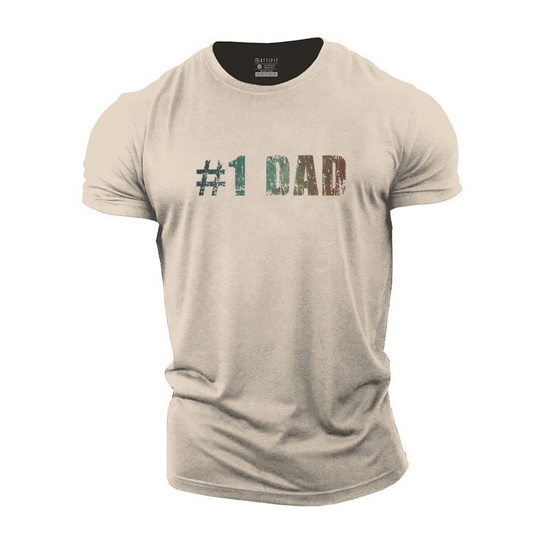 No.1 Dad Cotton T-Shirts