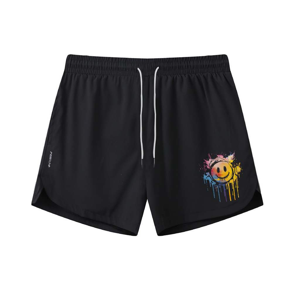 Color Dissolve Smiley Graphic Shorts