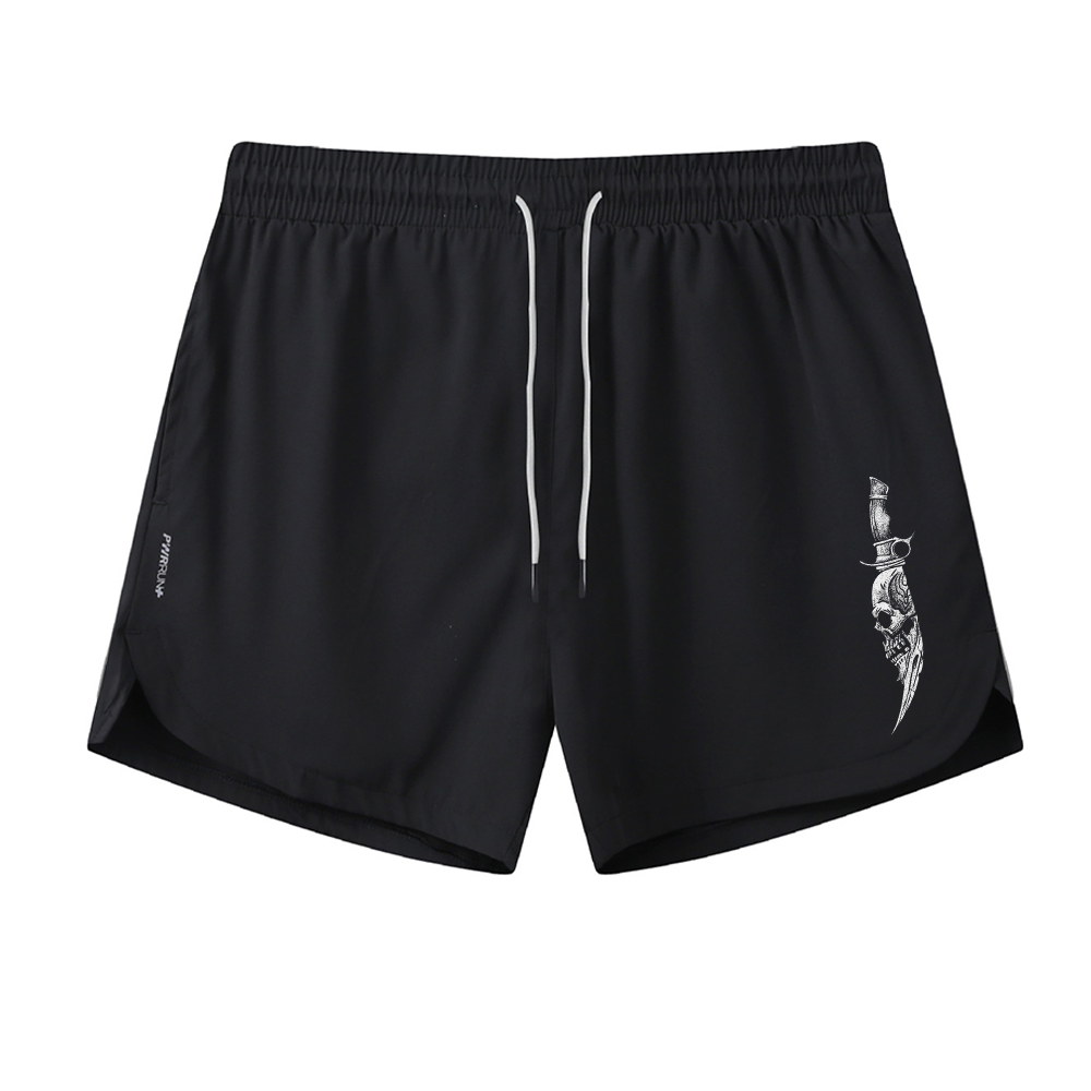 Skull Dagger Graphic Shorts