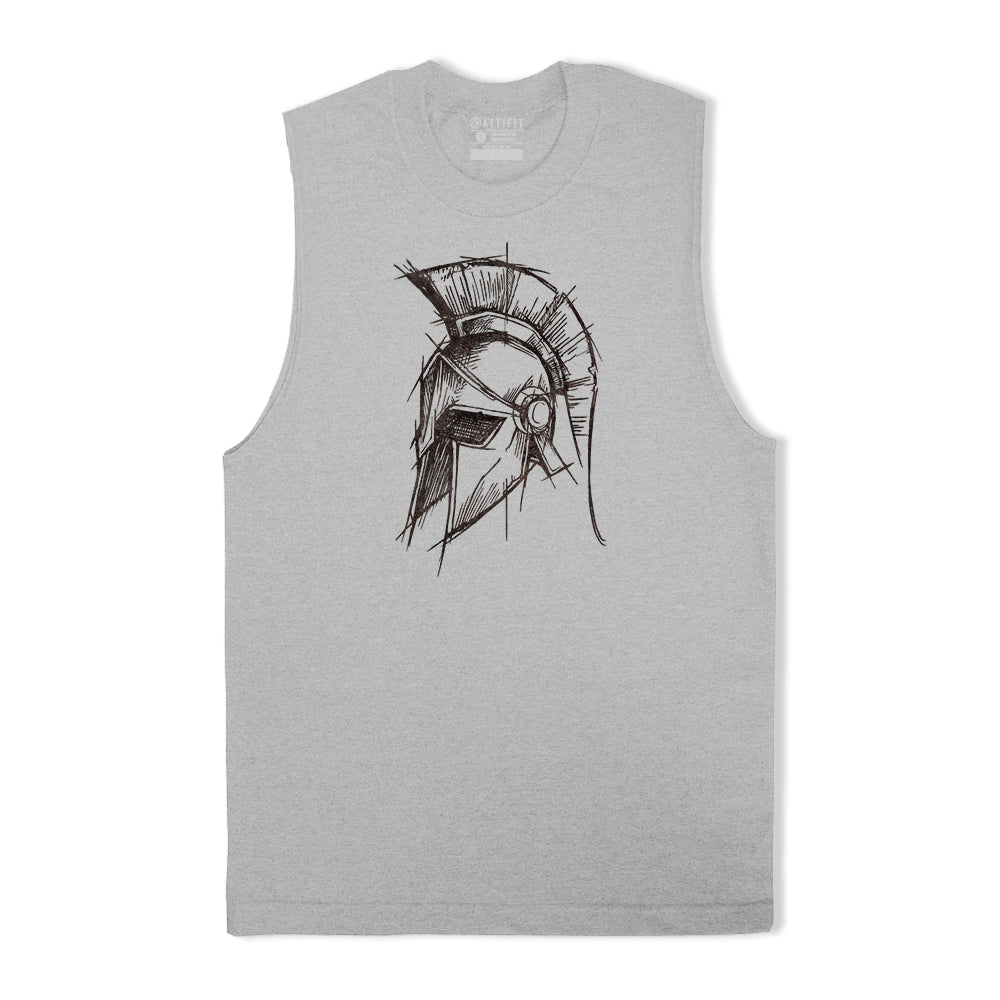 Spartan Portrait Graphic Tank Top