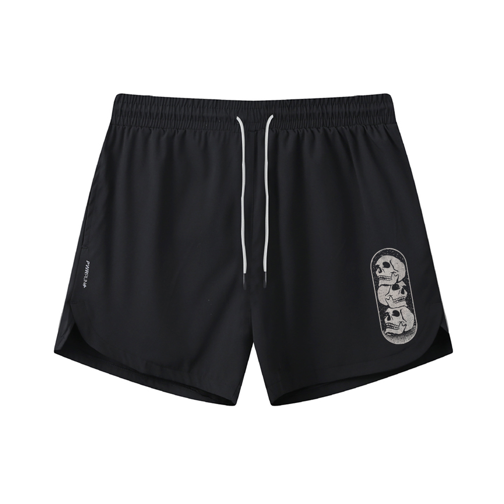 Stacking Skeletons Graphic Shorts