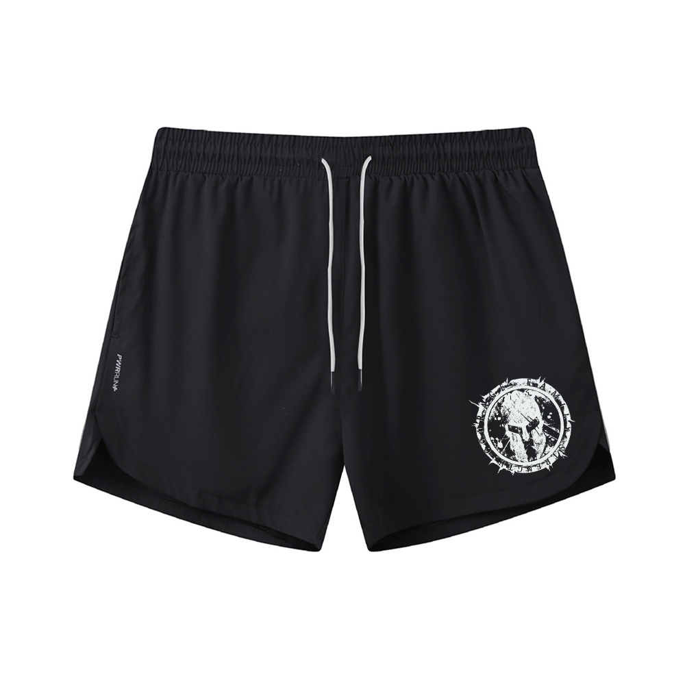 Spartan Helmet Graphic Shorts