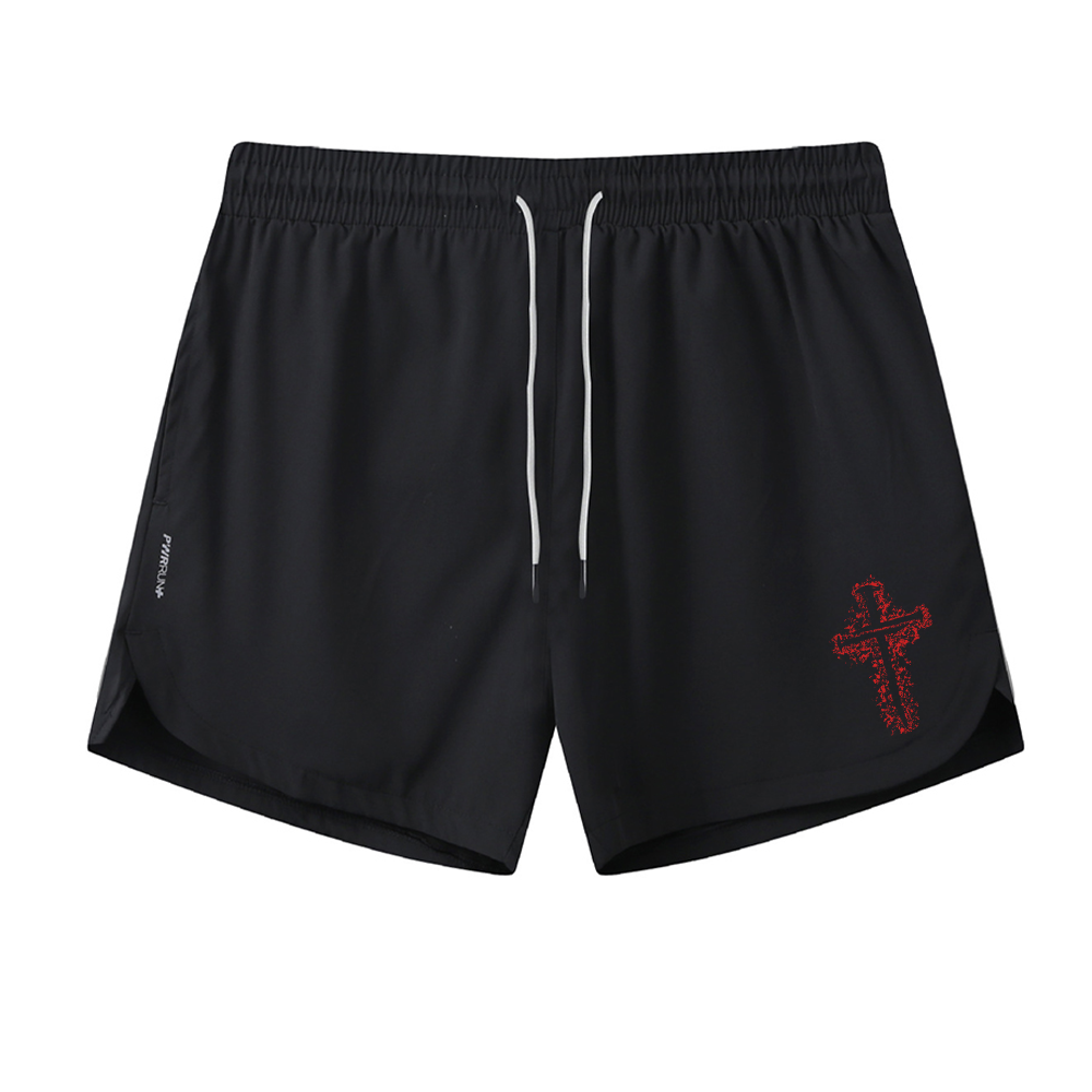 Red Cross Graphic Shorts