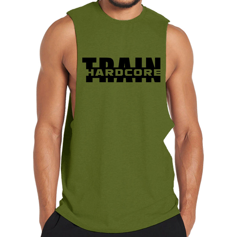 Train Hardcore Graphic Tank Top