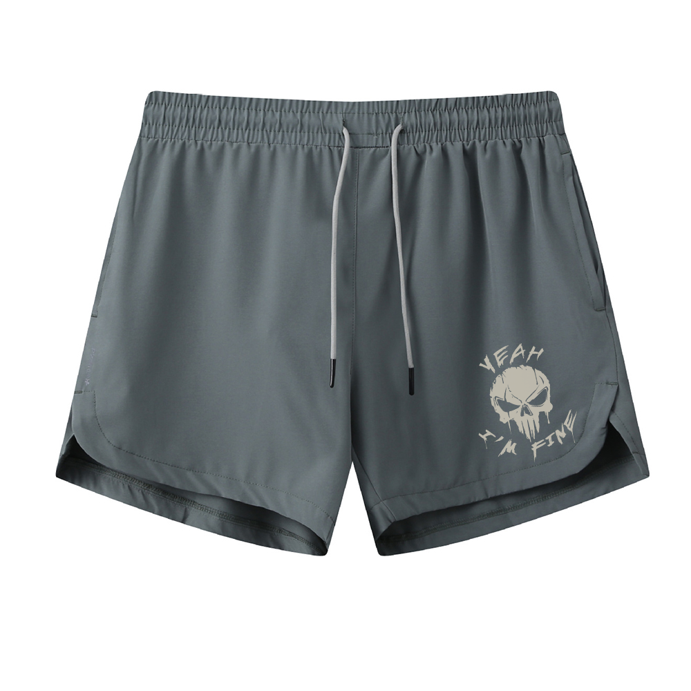 Skull Graphic Shorts