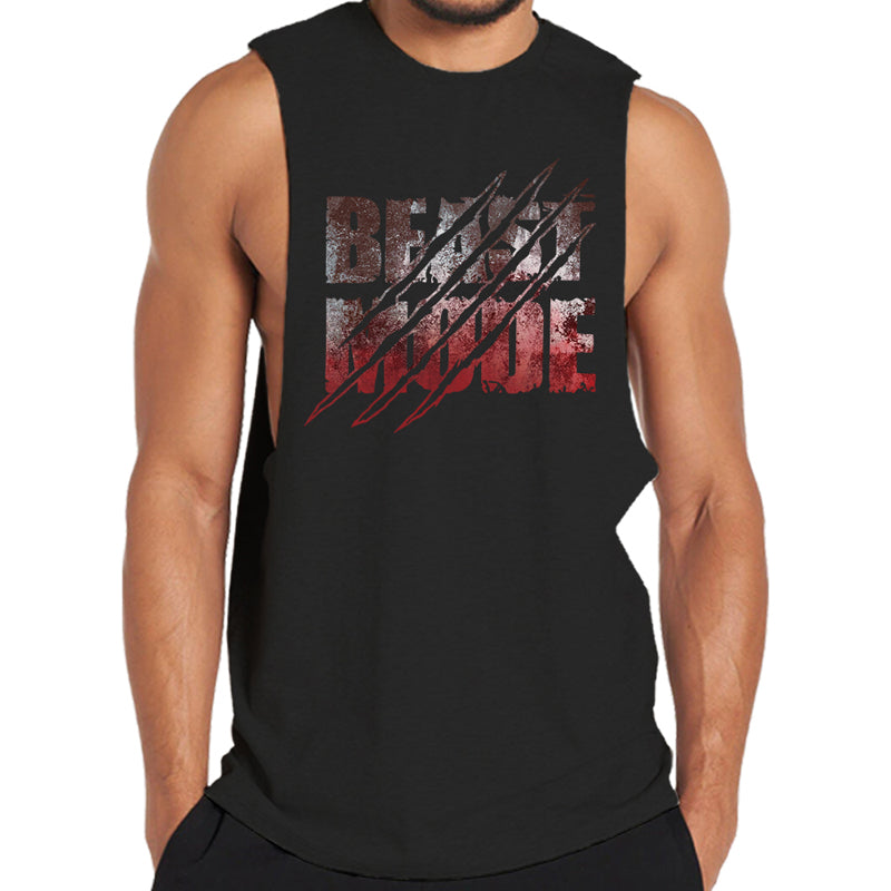 Cotton Beast Mode Graphic Tank Top