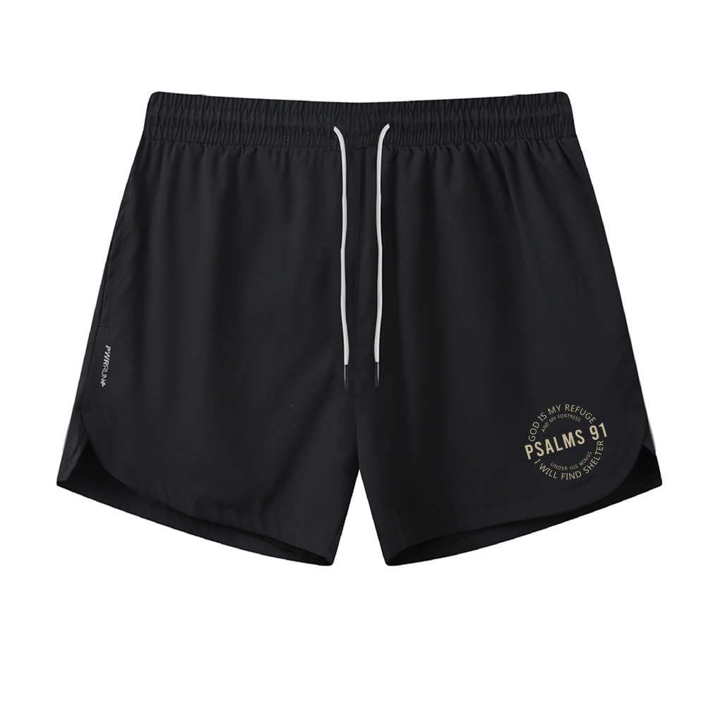 God Is My Refuge Graphic Shorts