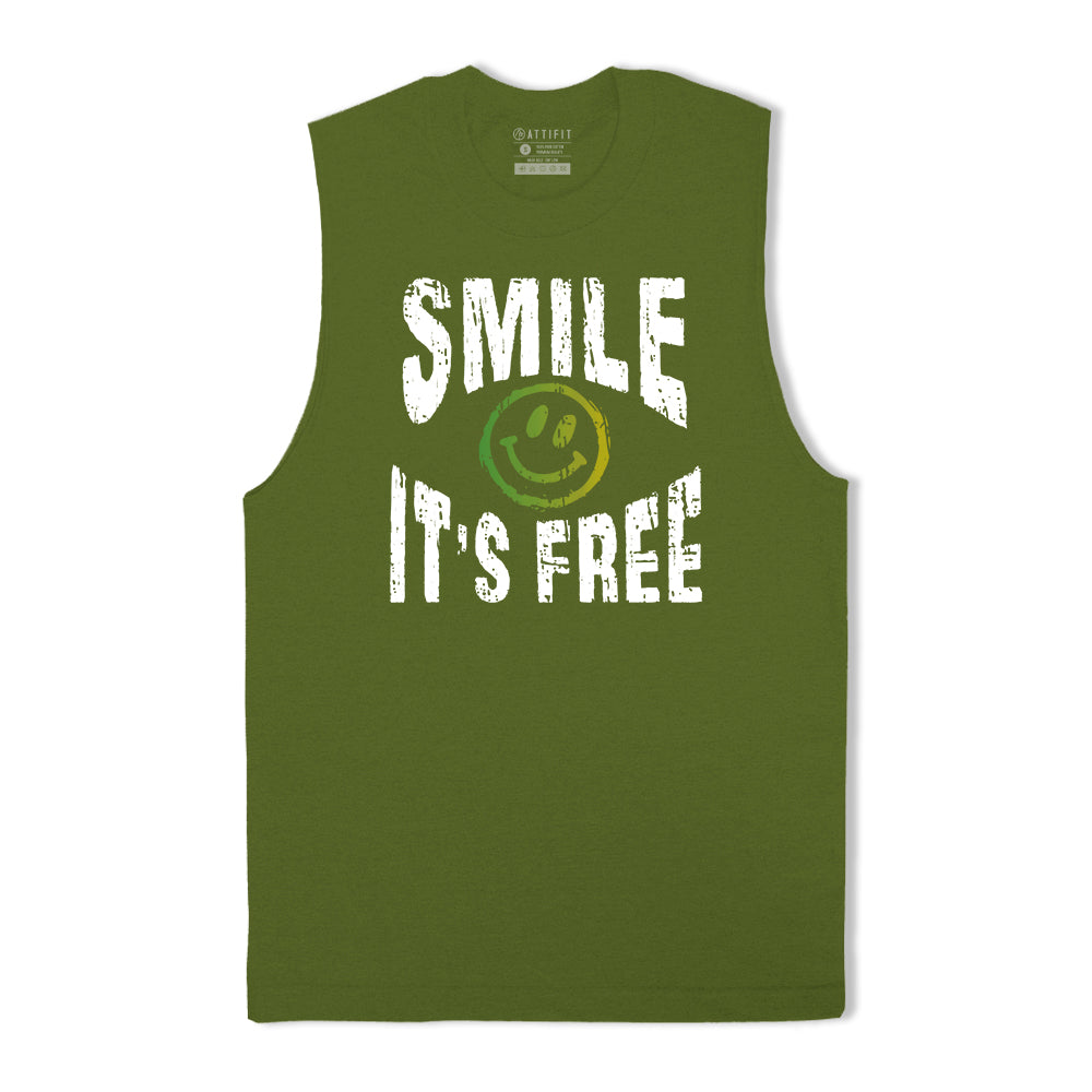 Smile It's Free Graphic Tank Top