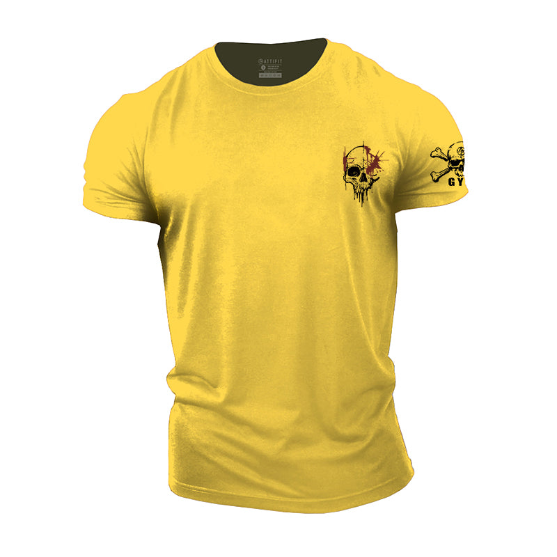 Cotton Clover Skull Men's T-Shirts