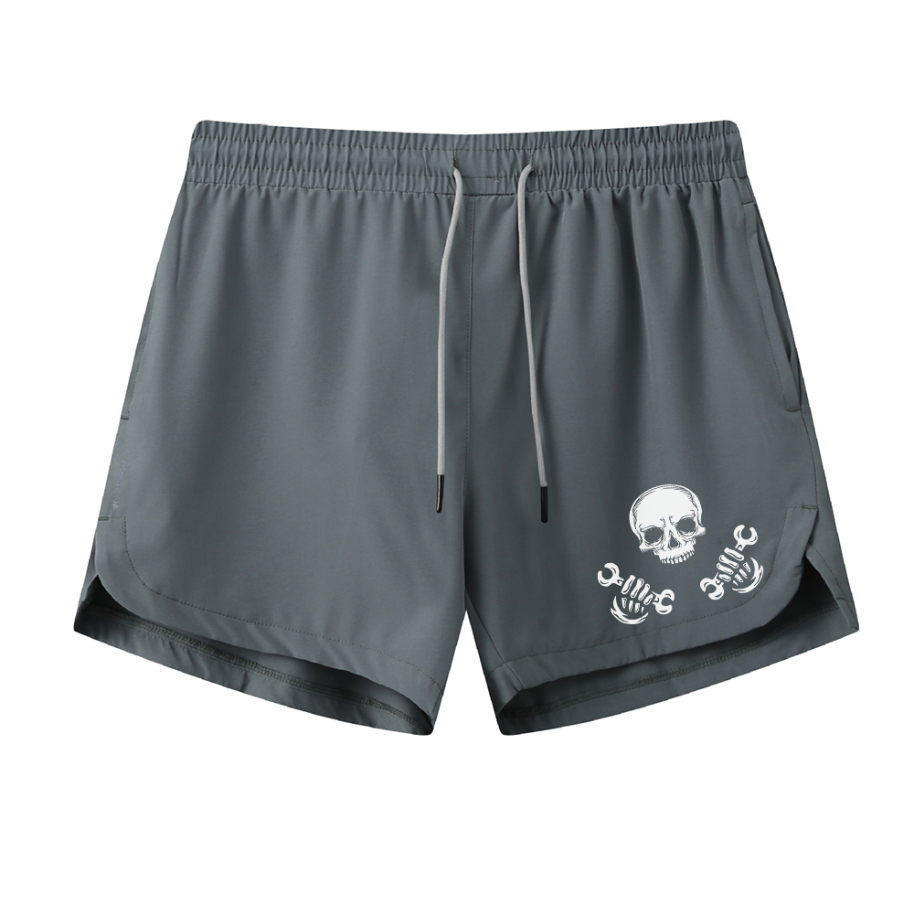 Skeleton Repairman Graphic Shorts