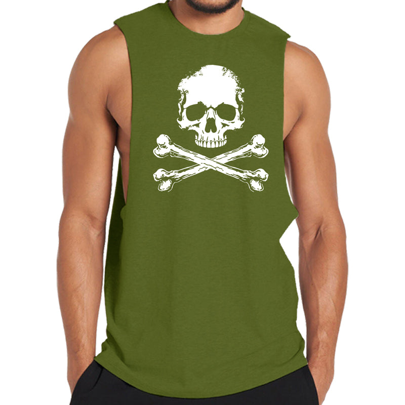 Skull Bones Print Tank Top