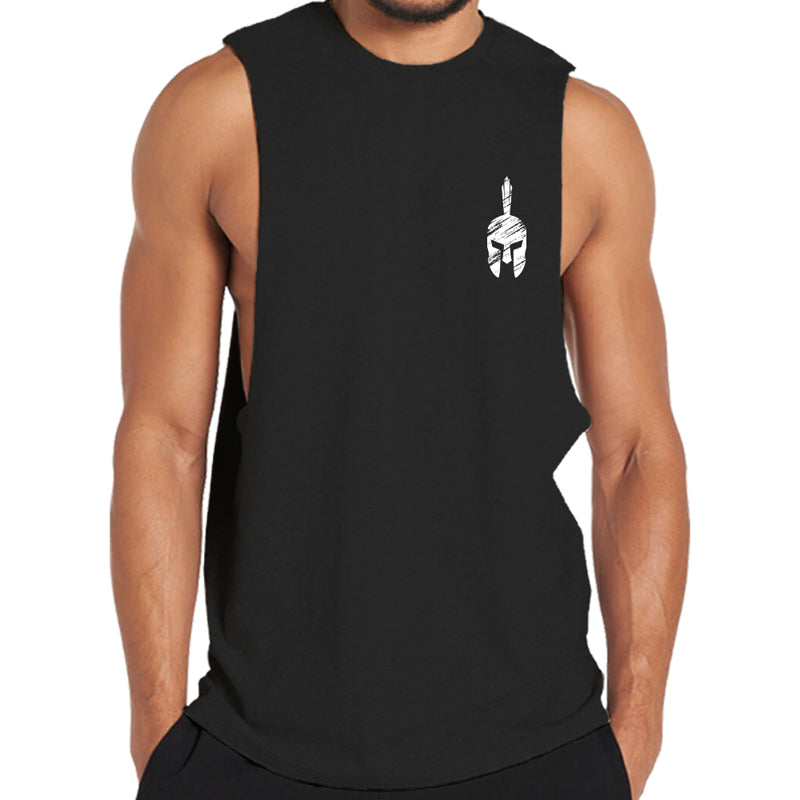 Cotton Spartan Graphic Tank Top