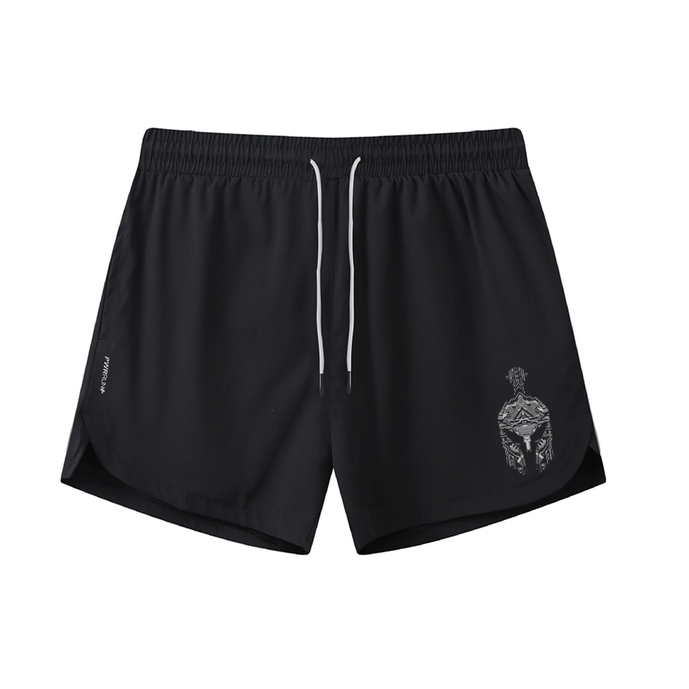 Line Spartan Helmet Graphic Shorts