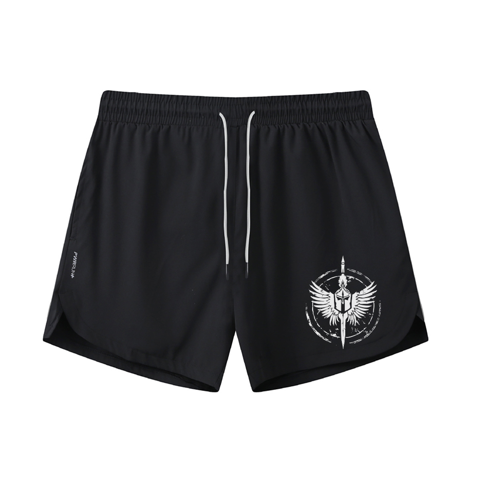 Spartan Style Graphic Shorts