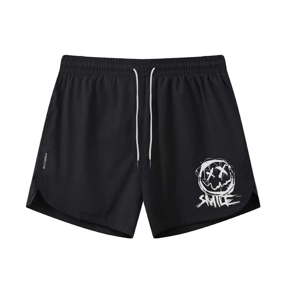 Graffiti Smiley Graphic Shorts