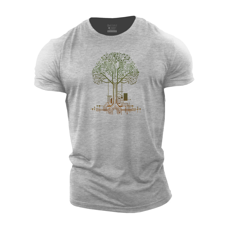 Tree Of Life Cotton Men's T-Shirts